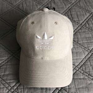 NWT Adidas cream suede hat